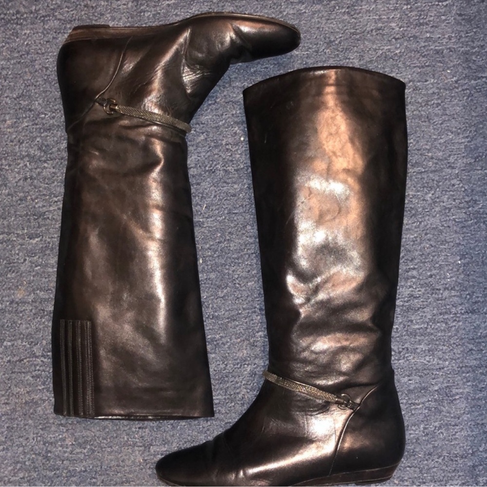 Migliorini Black Riding Boots • 90’s Italian Leather